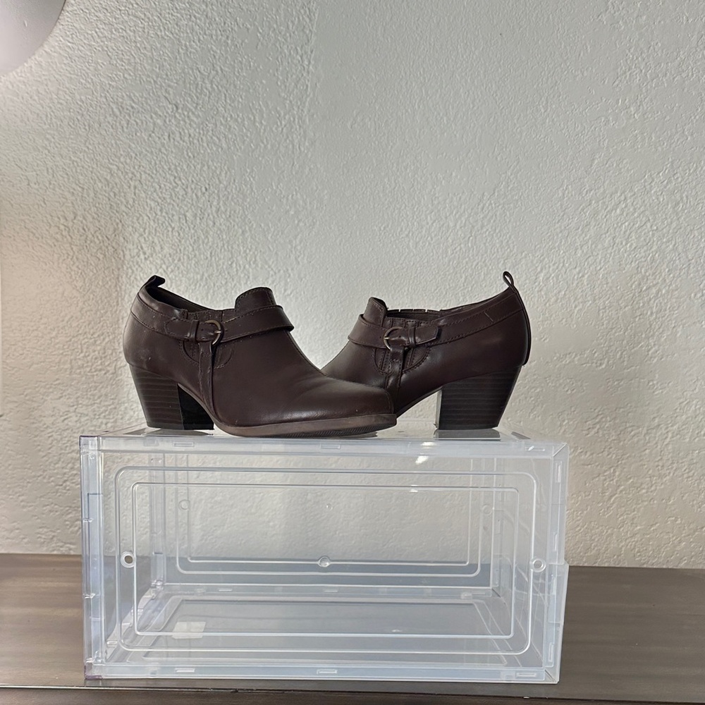 BareTraps Dark Brown Ankle Booties